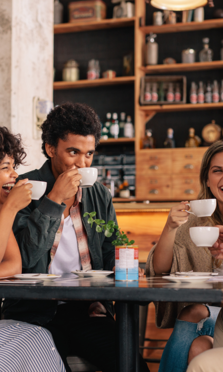 Kidney Health Kidney Health Img Alt Test: Two couples drinking coffee in a cafe